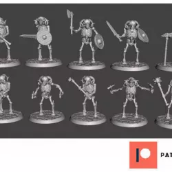 Skeleton Beastman Warriors - Melee Ram Ragers