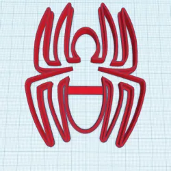 SPIDER CUTTING COOKIE LOGO SPIDER MAN