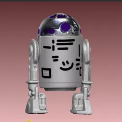 Star-Wars R2d2 Kenner Style Action figure STL OBJ 3D