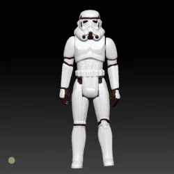 Star Wars .stl STORMTROOPER .3D action figure .OBJ Kenner style.