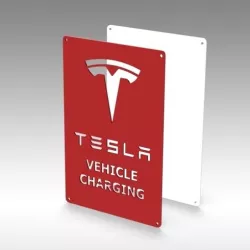 Tesla Charging Parking Sign NOW WITH v2 LOGO