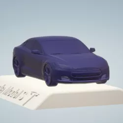 Tesla Model S 3D MODEL CAR CUSTOM 3D PRINTING STL FILE