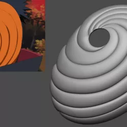 Tobi Mask from Naruto Shippuden - Fan Art for cosplay 3D print model