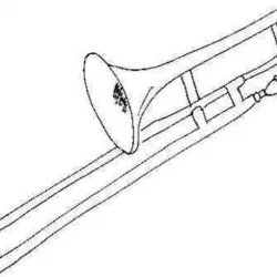 Trombone Keychain