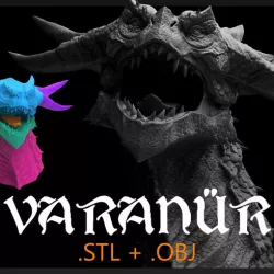 Varanur Dragon Head - 3D Printing Files