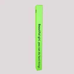 Vertical Bar Customized Pendant "Beautiful girl, you can do hard things" 3D Model STL