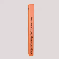 Vertical Bar Customized Pendant "You are strong than your think" 3D Model STL