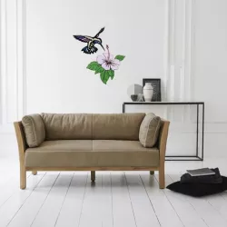 wall decor( hummingbird and hibiscus flower)