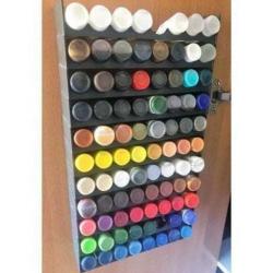 3D Printed Dropper paint bottle holder, stackable NEW VERSION by