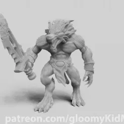 Werewolf Hybrid Form Barbarians
