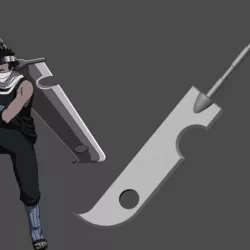 Zabuza sword from Naruto Shippuden - Fan Art for cosplay 3D print model
