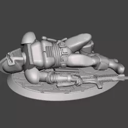 28mm Dead / Casualty Space Raider Centurion Miniature Marker