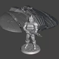 28mm Space Raider Centurion Miniature