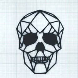 2D Skull Art