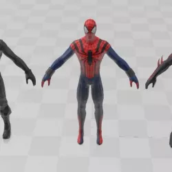 3 Spiders Man Models