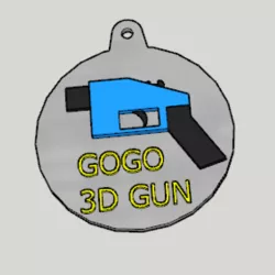 3D Gun Propaganda Key Holder