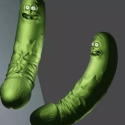 3D printed Pickle Rick Dildo - Dickle Rick