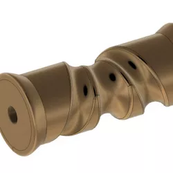 8 Inch Self Centering Boat Trailer Keel Roller for 3d print and cnc