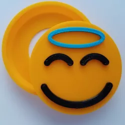 Angel Emoji Snap Badge
