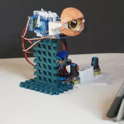 Animatronic eye (compact design)