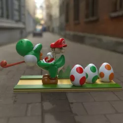 Baby mario and Yoshi