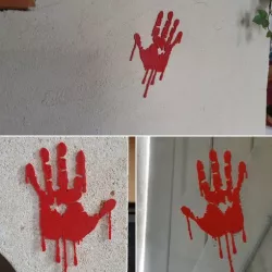 bloody hand