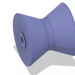 BOAT MARINE TRAILER 4 inch ROLLER STOP for 3d print and cnc