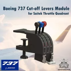 Boeing 737 Cut-off Levers Module for Saitek Throttle Quadrant