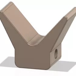 Bow stop yacht roller boat trailer 2 Inch for 3d print cnc
