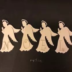 CHRISTMAS ANGELS 3D letters stl file