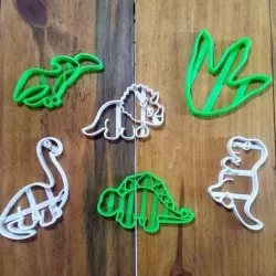 cookie cutter dinosaurs trex cortantes dinosaurios