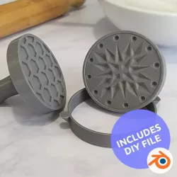Cookie Stamps + cutter (includes DIY file)