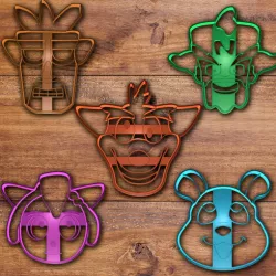 Crash Bandicoot cookie cutter set