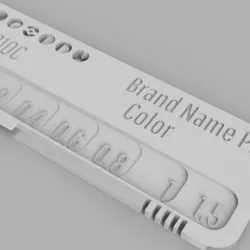 Customizable Filament Swatch (Filament test) Fusion 360 File Version