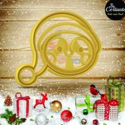 CUTTER OF COOKIES MERRY CHRISTMAS