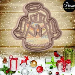 CUTTER OF COOKIES MERRY CHRISTMAS