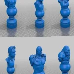 DC Villians Chess Set