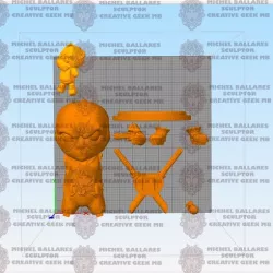Deadpool chibi badass 3d print model 3D print model