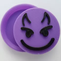 Devil Emoji Snap Badge