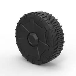 Diecast Wheel from Tesla Cyberpunk truck