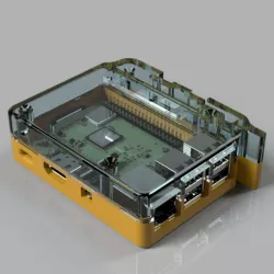 DIN rail raspberry pi case