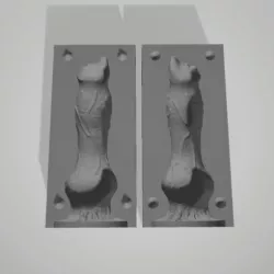 dog penis mold cast