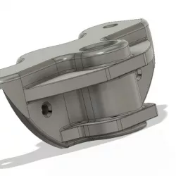 Edge Mount Oarlock Sockets for 1/2 inch 3d print cnc