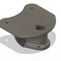 Edge Mount Oarlock Sockets for 3/4 inch 3d print cnc
