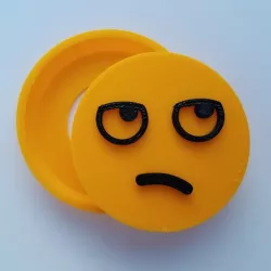 Eye Roll Emoji Snap Badge