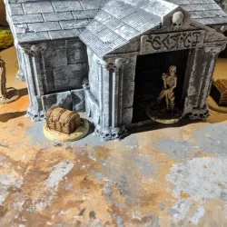 Fantasy Wargame Terrain - Necromancer Mausoleum/Crypt