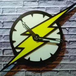 Flash clock for 3D printing and laser cutting