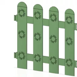 flower Garden picket fencing Tool econom 3d-print and cnc