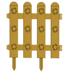 flower Garden picket fencing Tool econom 3d-print and cnc