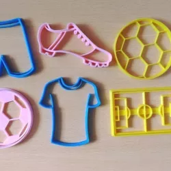 FOOTBALL KIT X6 COOKIE CUTTERS